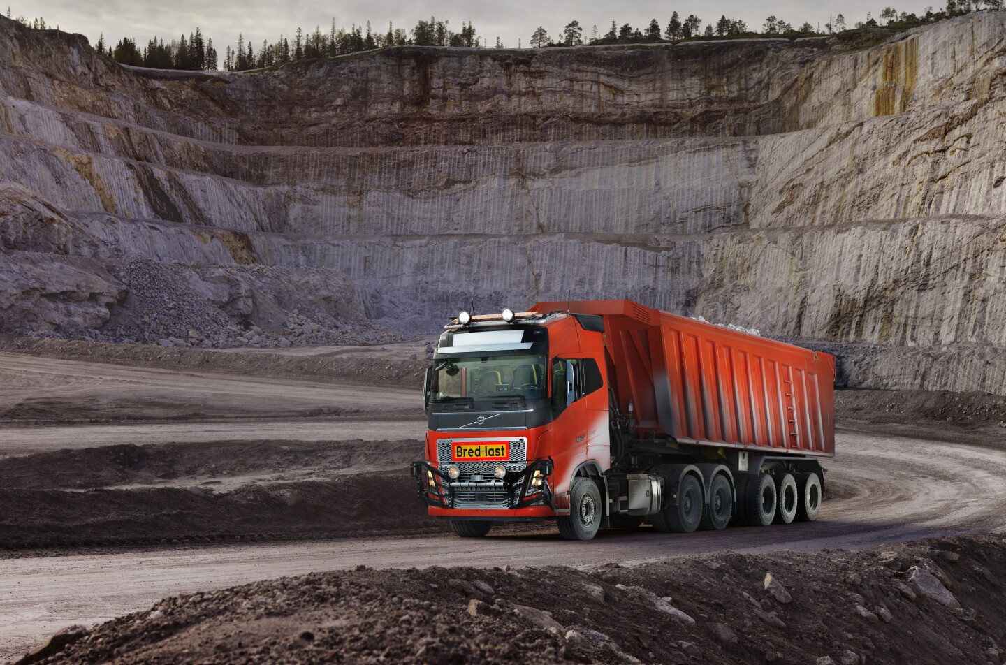 Volvo's selfdriving trucks get hired to cart limestone around a