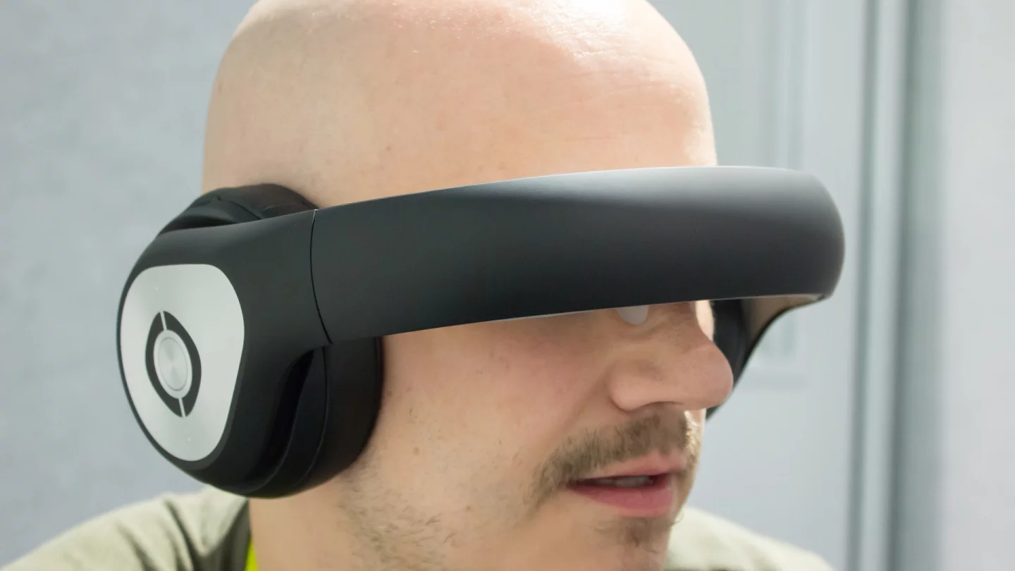 The Avegant Glyph headworn personal theater