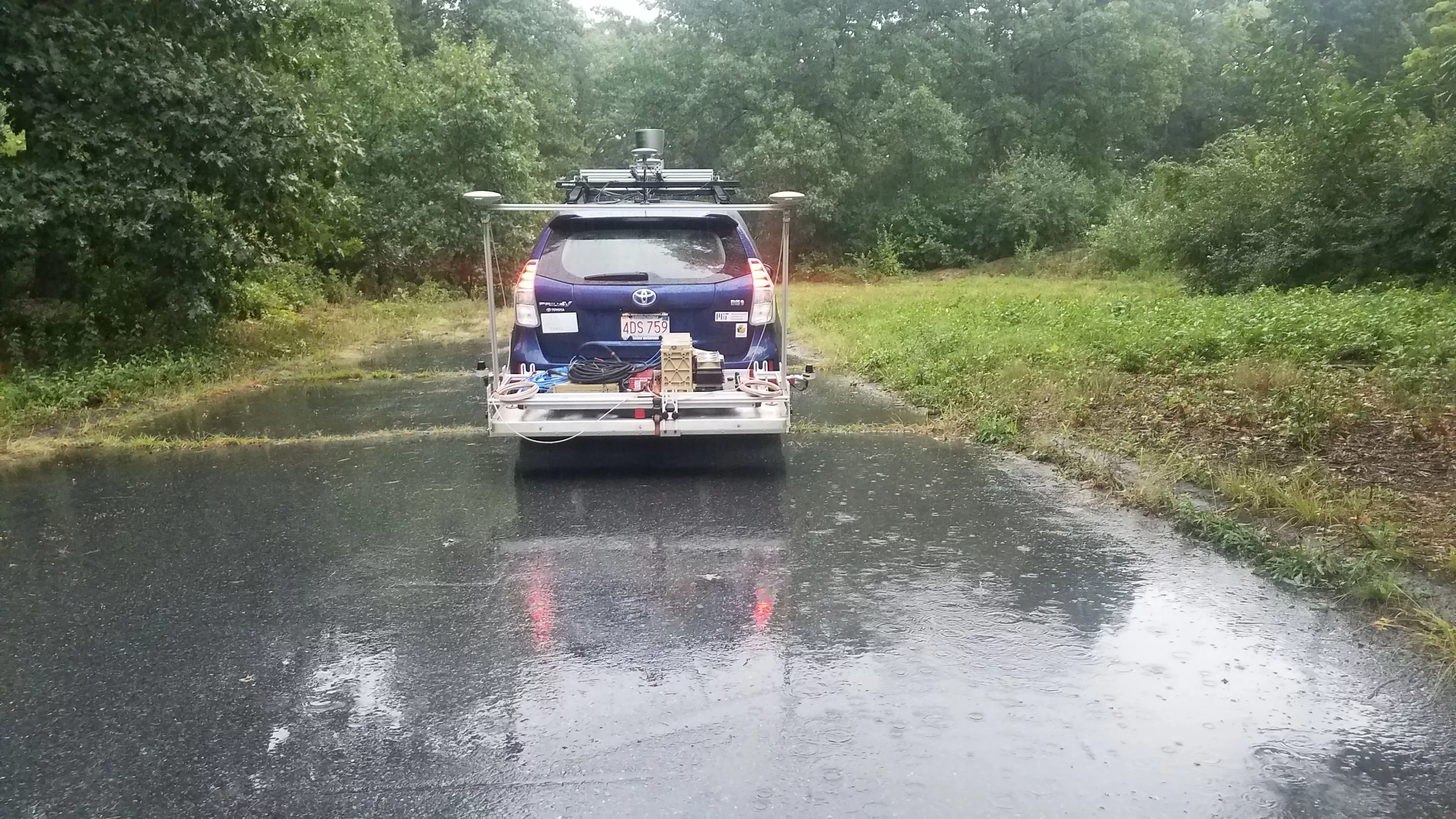 The system was actually less accurate in the rain, due to rainwater soaking into the ground