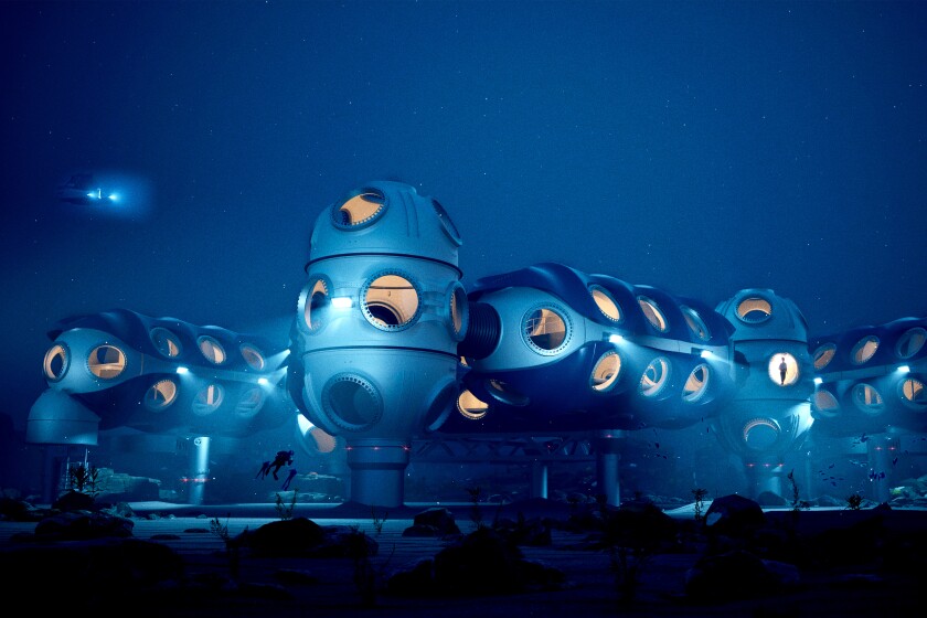 Estación submarina Sentinel. Crédito: DEEP. Estación submarina Sentinel. Crédito: DEEP.