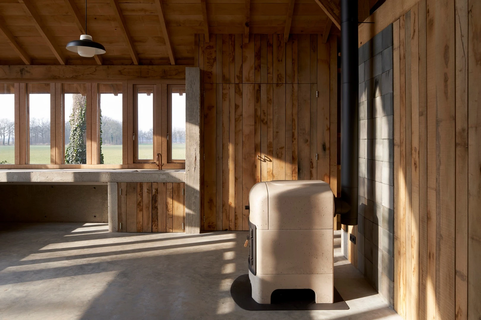 Inside the Sixteen Oak Barn