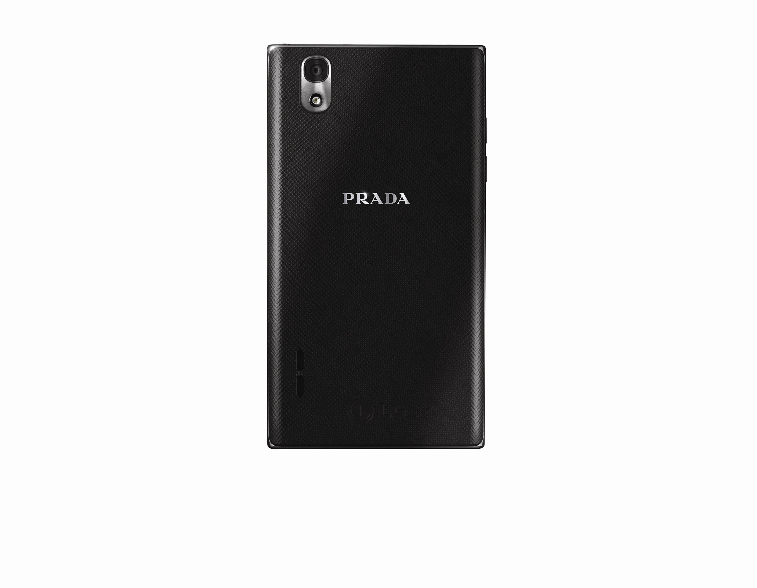 The Saffiano pattern shows on the back of the LG 3.0 and Prada phone
