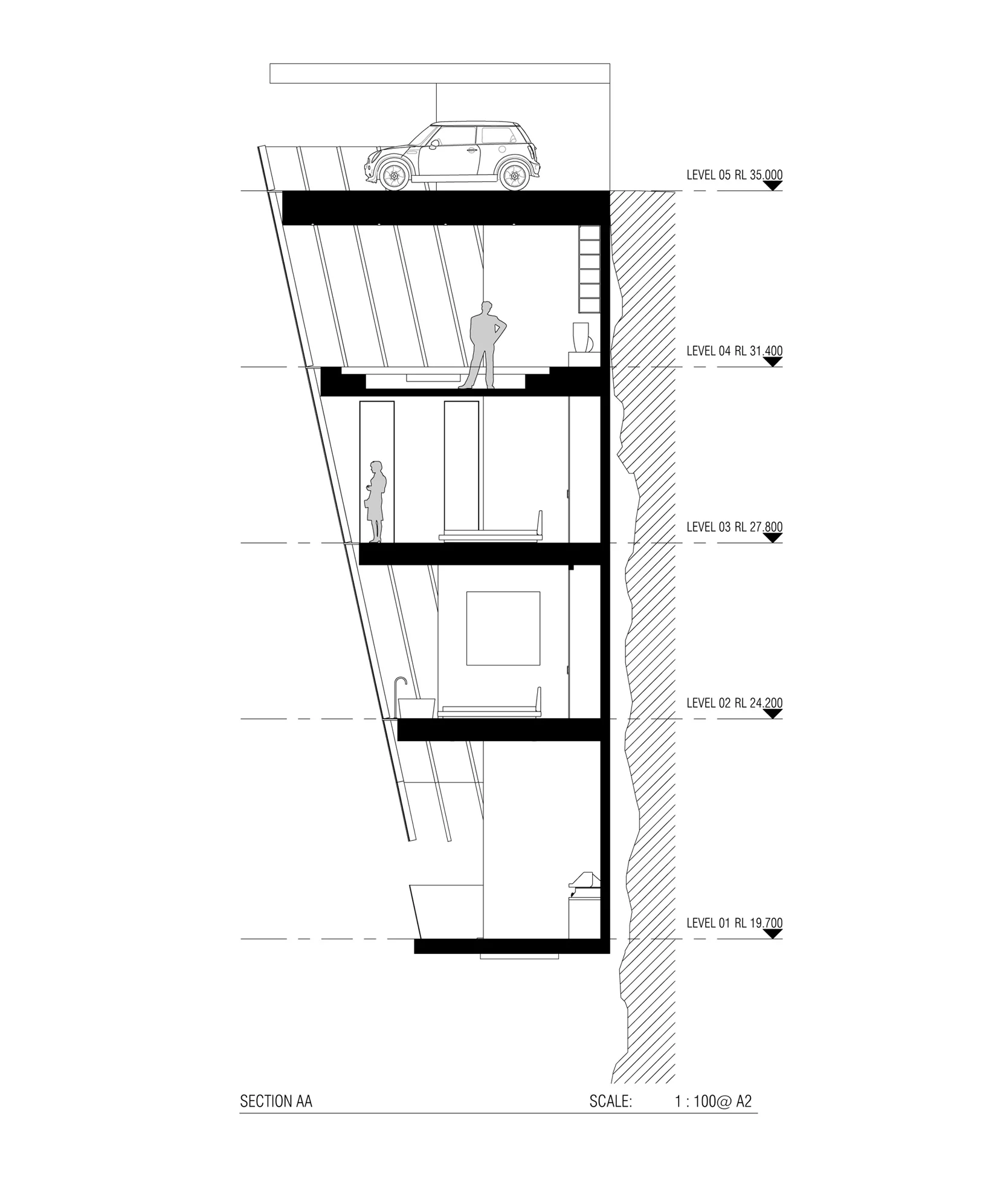 The home's design is inspired by the way that barnacles cling to the hull of a ship (Image: Modscape)