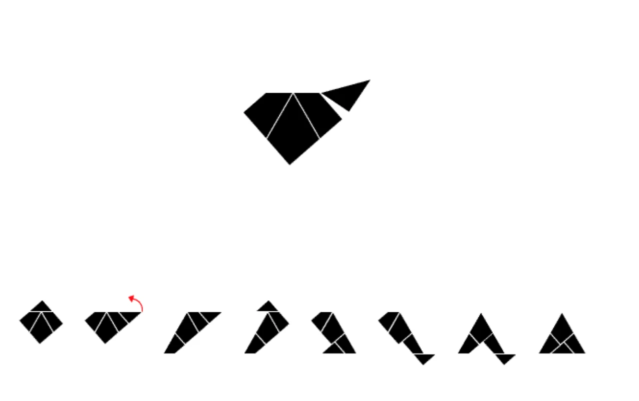 The eight different configurations of the D*Dynamic house