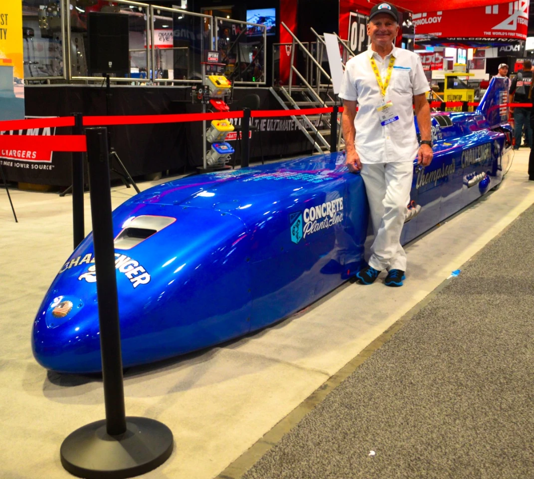 Danny Thompson and the Challenger 2 land speed record streamliner
