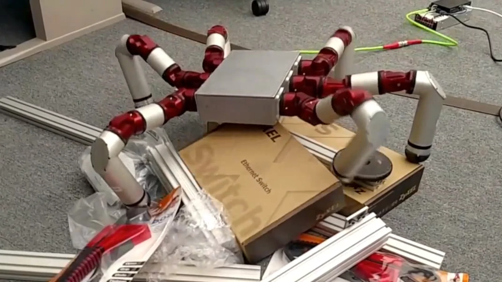 The Snake Monster robot can traverse uneven terrain