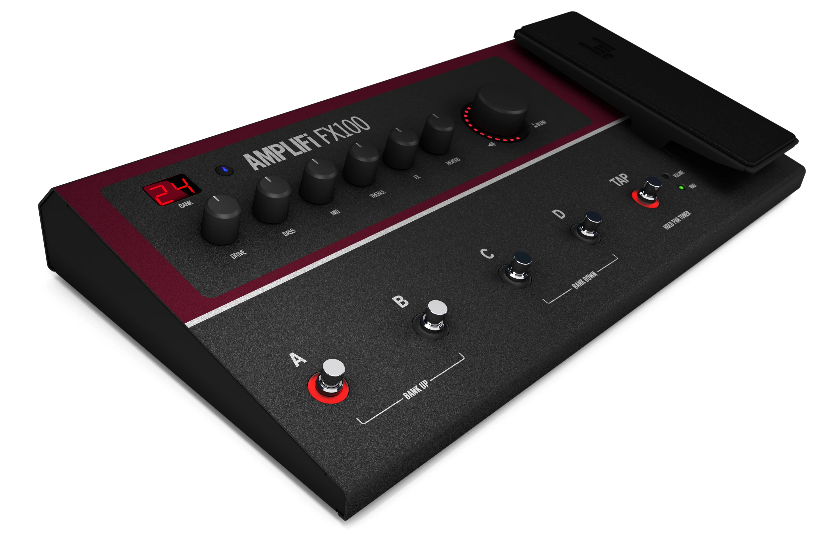 There's a built-in tuner/tap tempo feature, up to 100 presets are available on the unit itself and unlimited online preset possibilities via the companion app