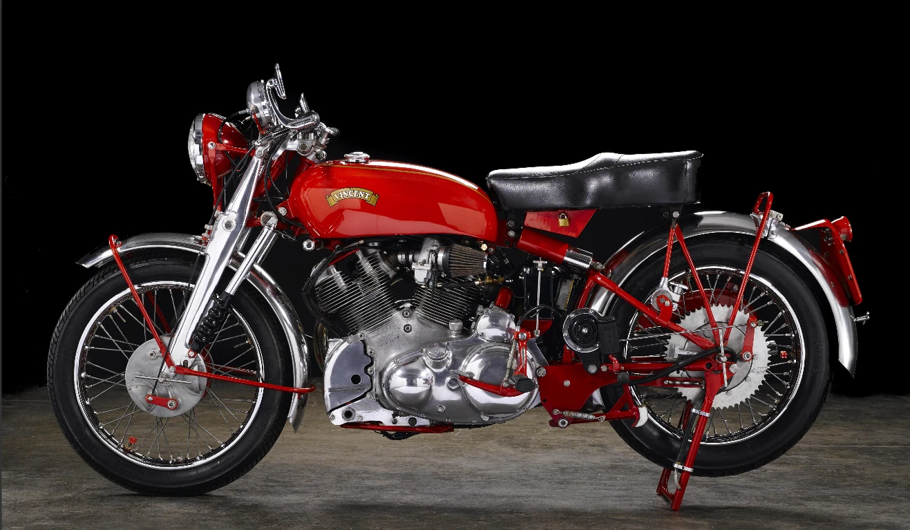 This 1951 Vincent White Shadow in Chinese Red, is one of just 15 White Shadows made, and is expected to sell for between $300,000 and $350,000.