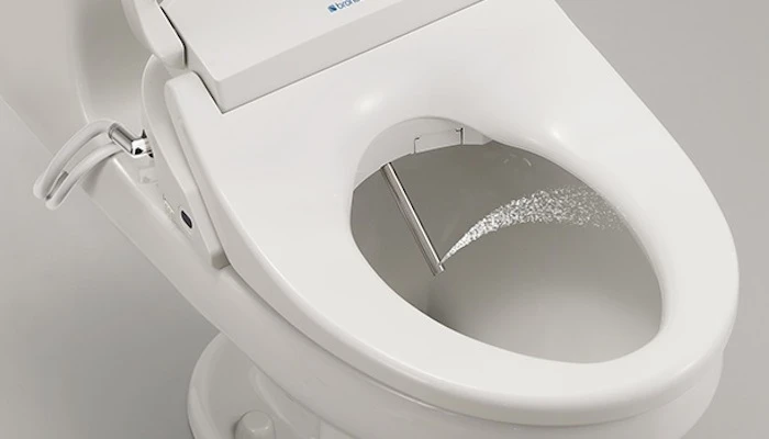 The Brondell Swash 1400 is a bidet built into a toilet seat, and it comes with a crapload of comfort features