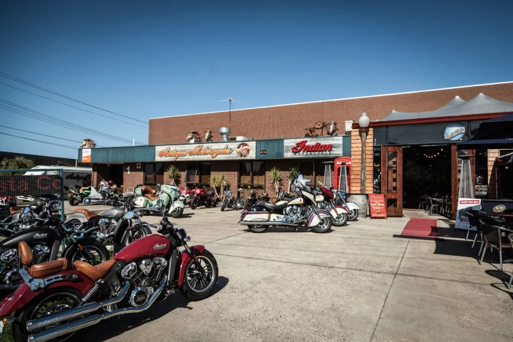 Antique Motorcycles, in Moorabbin, outside Melbourne, Australia