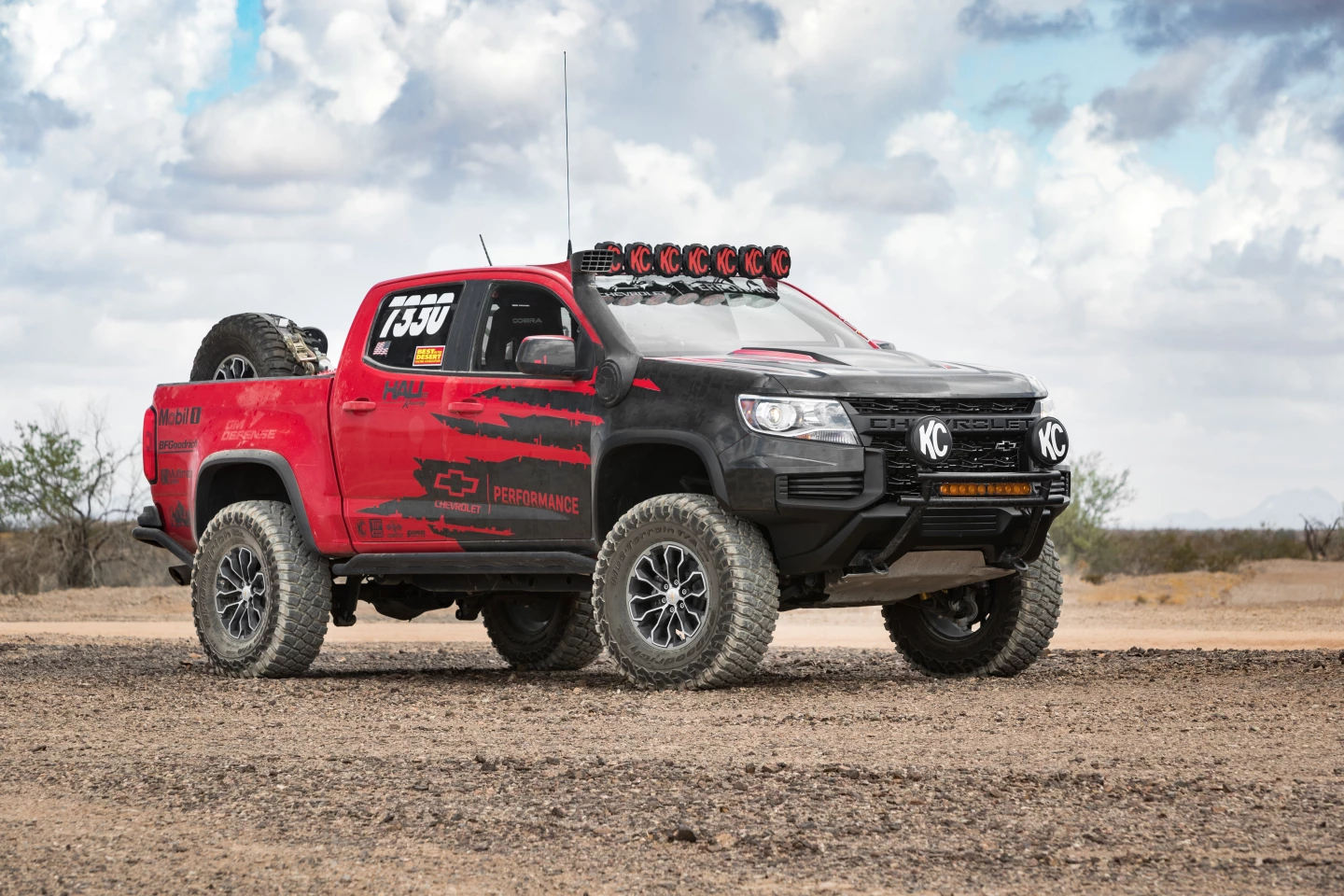 This modified, race-ready version of the 2021 Colorado ZR2 will be entered in the Method Race Wheels Laughlin Desert Classic on October 10