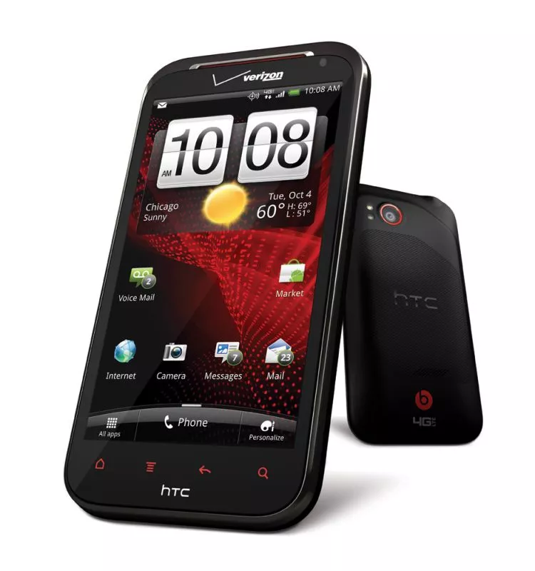The HTC Rezound is powered by a dual-core 1.5GHz Qualcomm MSM8660 CPU and 1GB of RAM