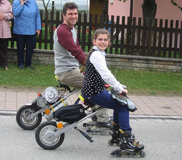 The FlyRad motorized electric unicycle comes in three sizes