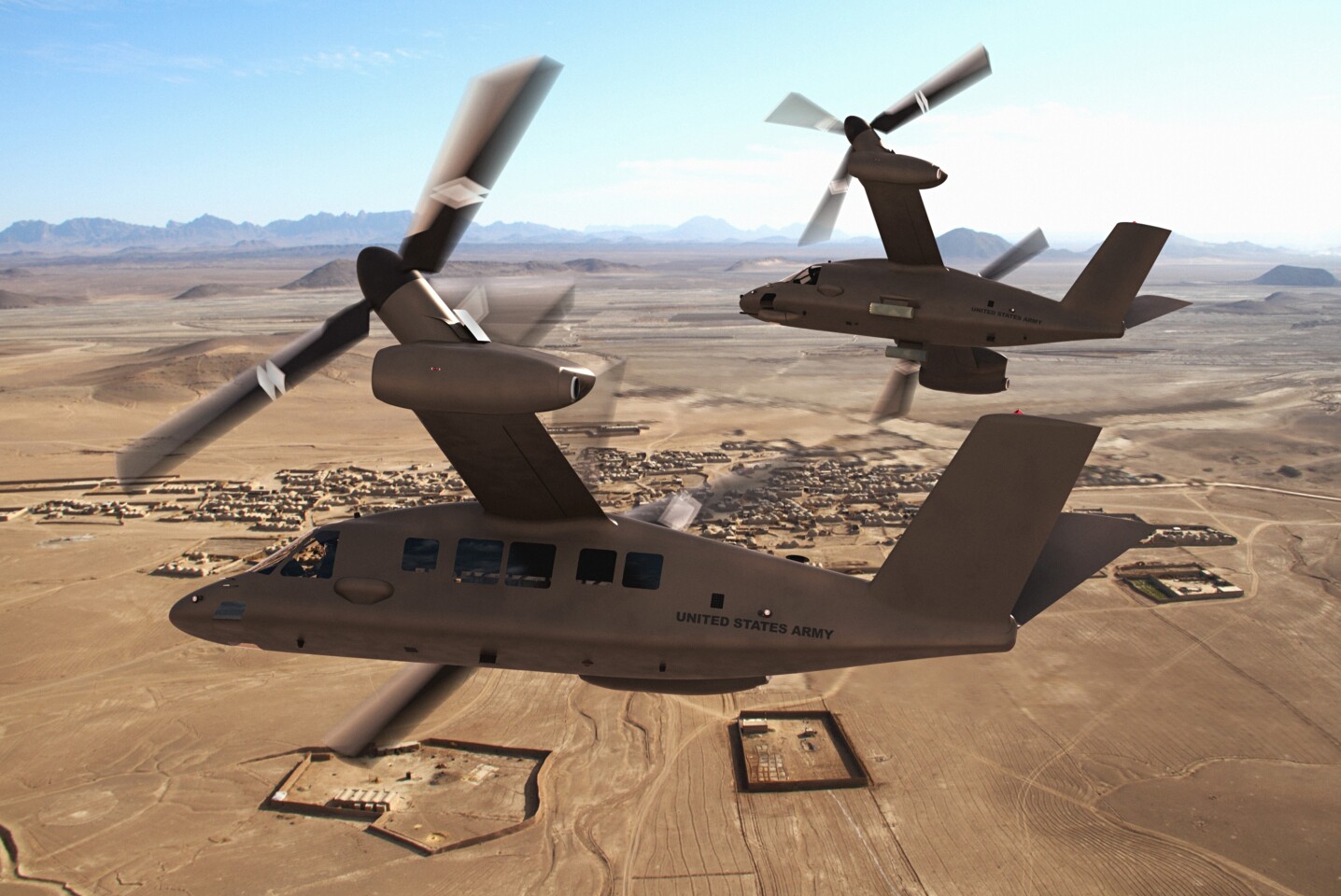 The V-280 Valor in airplane mode