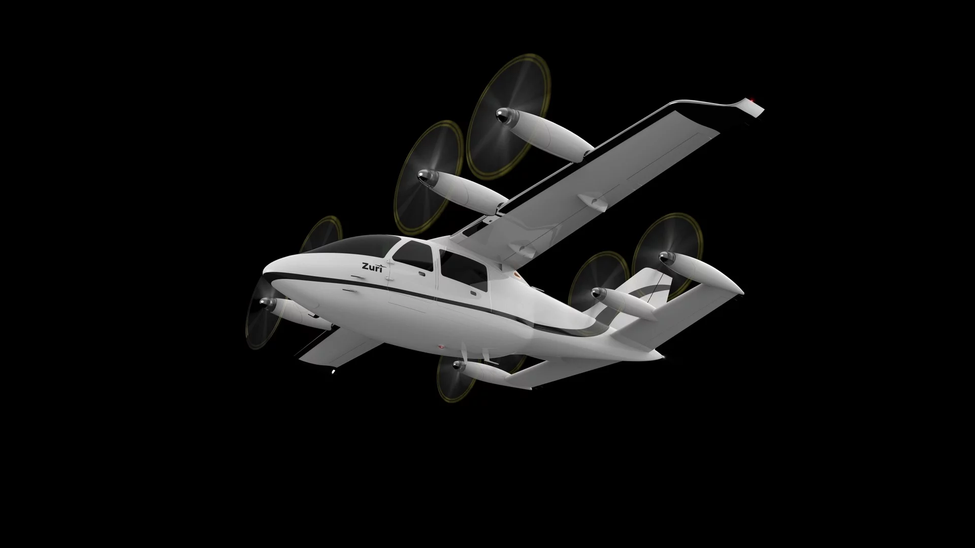 In cruise flight, the Zuri will look very much like a small passenger plane