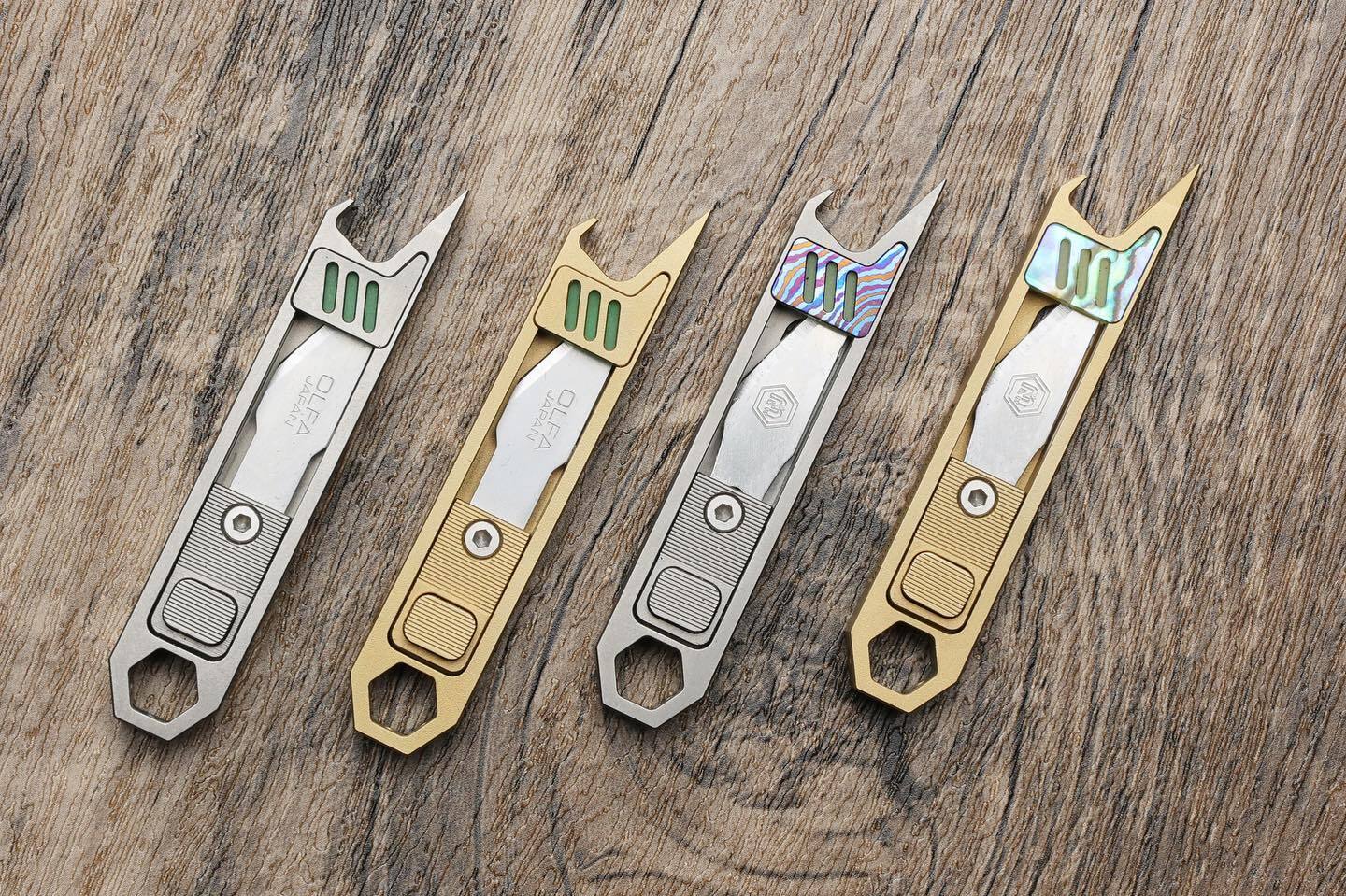 Abalone shell and Damascus steel inserts will be offered if the pledge total reaches $100,000