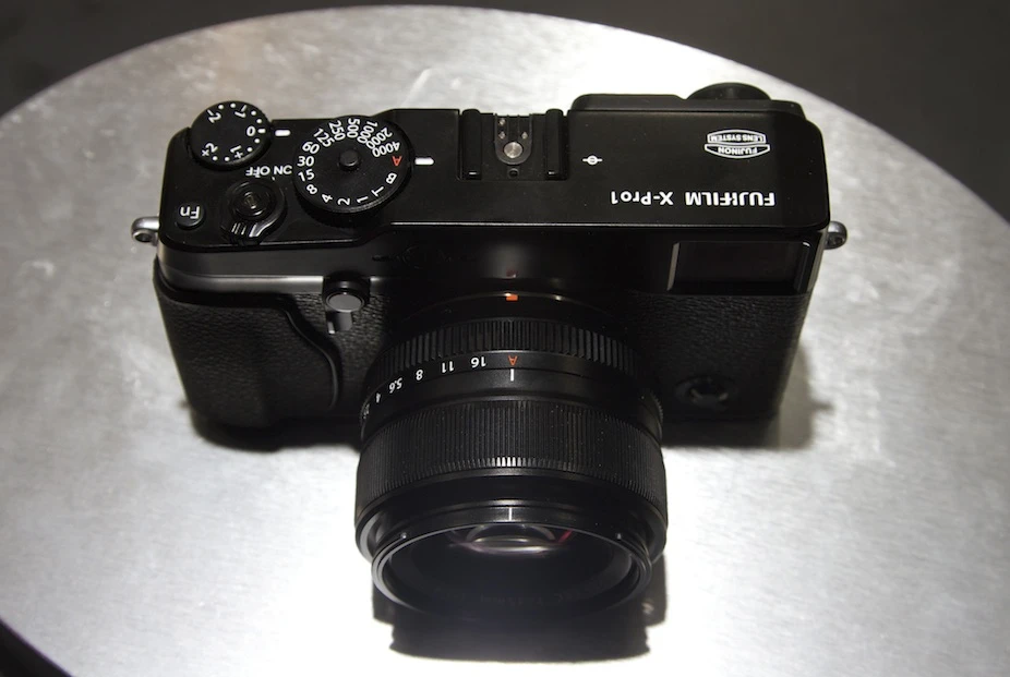 The X-Pro1 on display at CES 2012