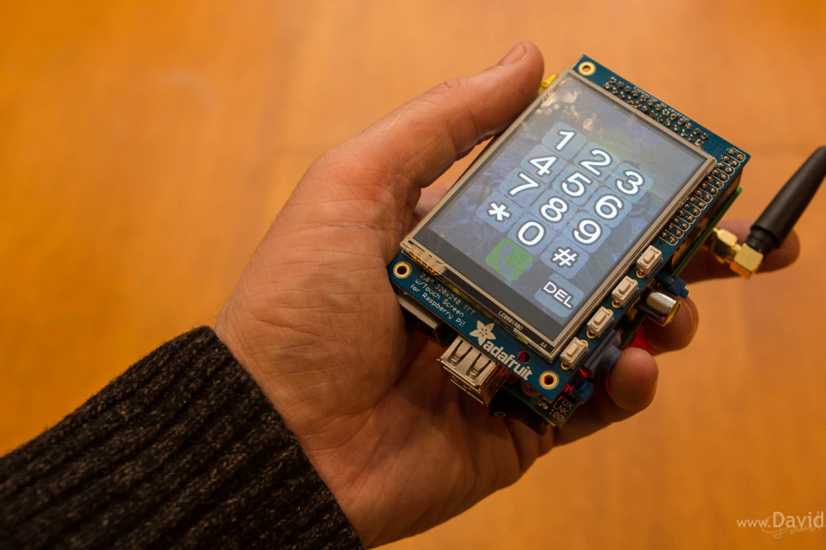 The PiPhone from software engineer and photographer Dave Hunt