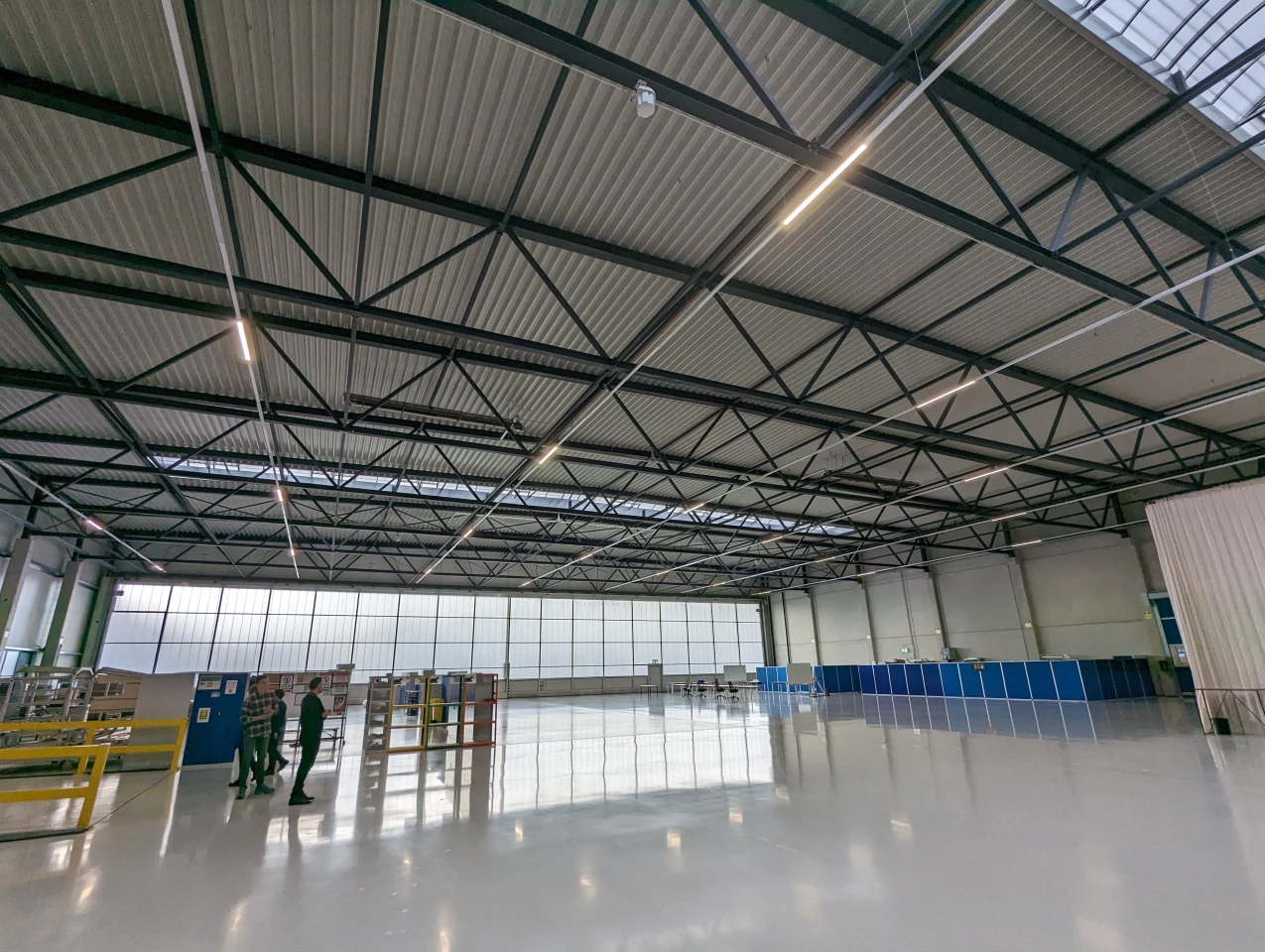This cavernous, mostly-empty space will soon become the Lilium production floor