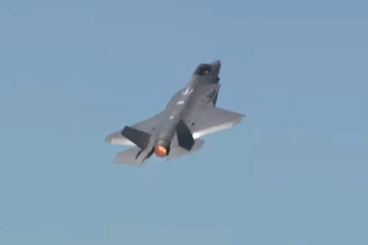 The F-35 takes to the skies over Paris in its first public aerial demonstration