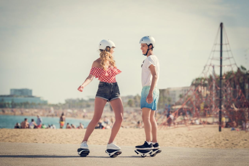 Hoverboards, on each foot