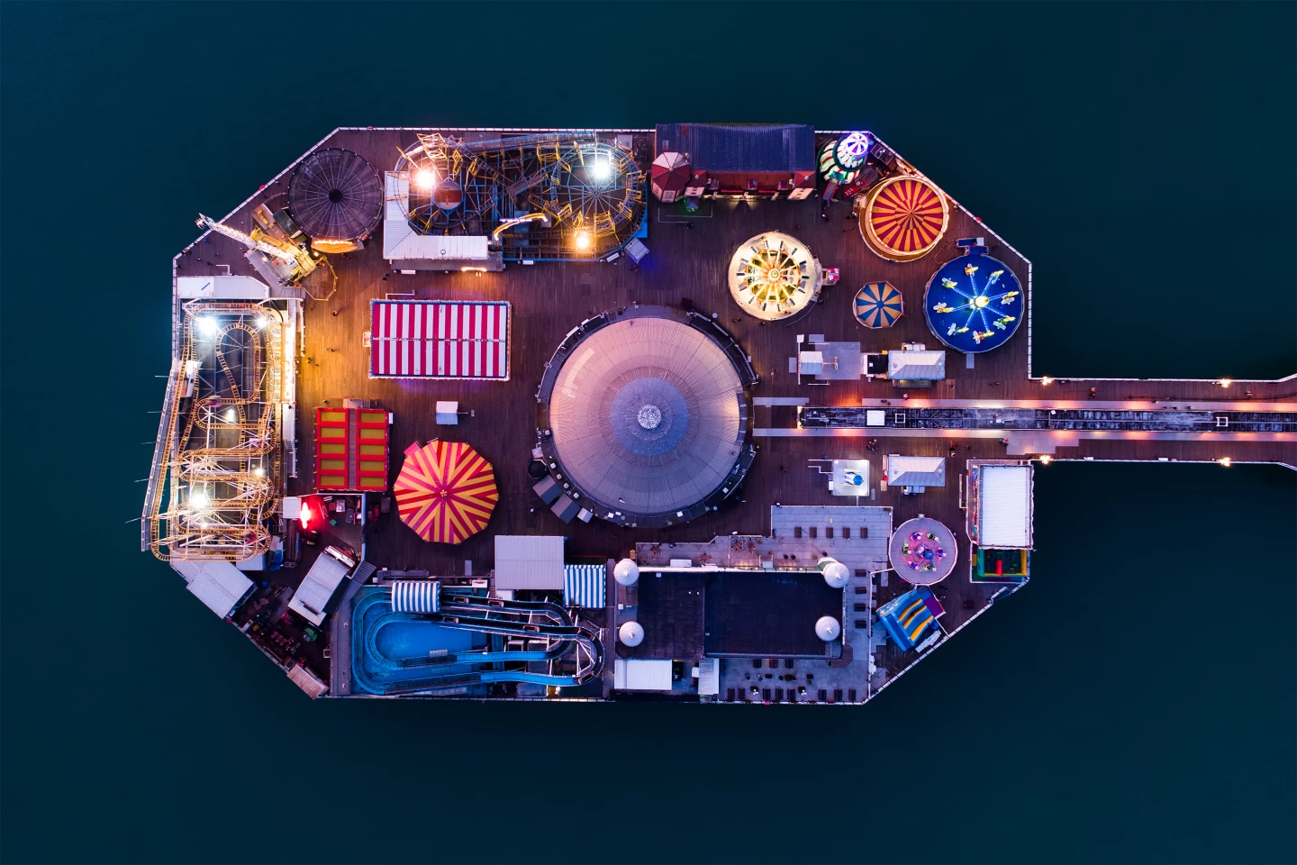 Shortlist, Architecture, Pinball Pier. Brighton Pier illuminated at dusk