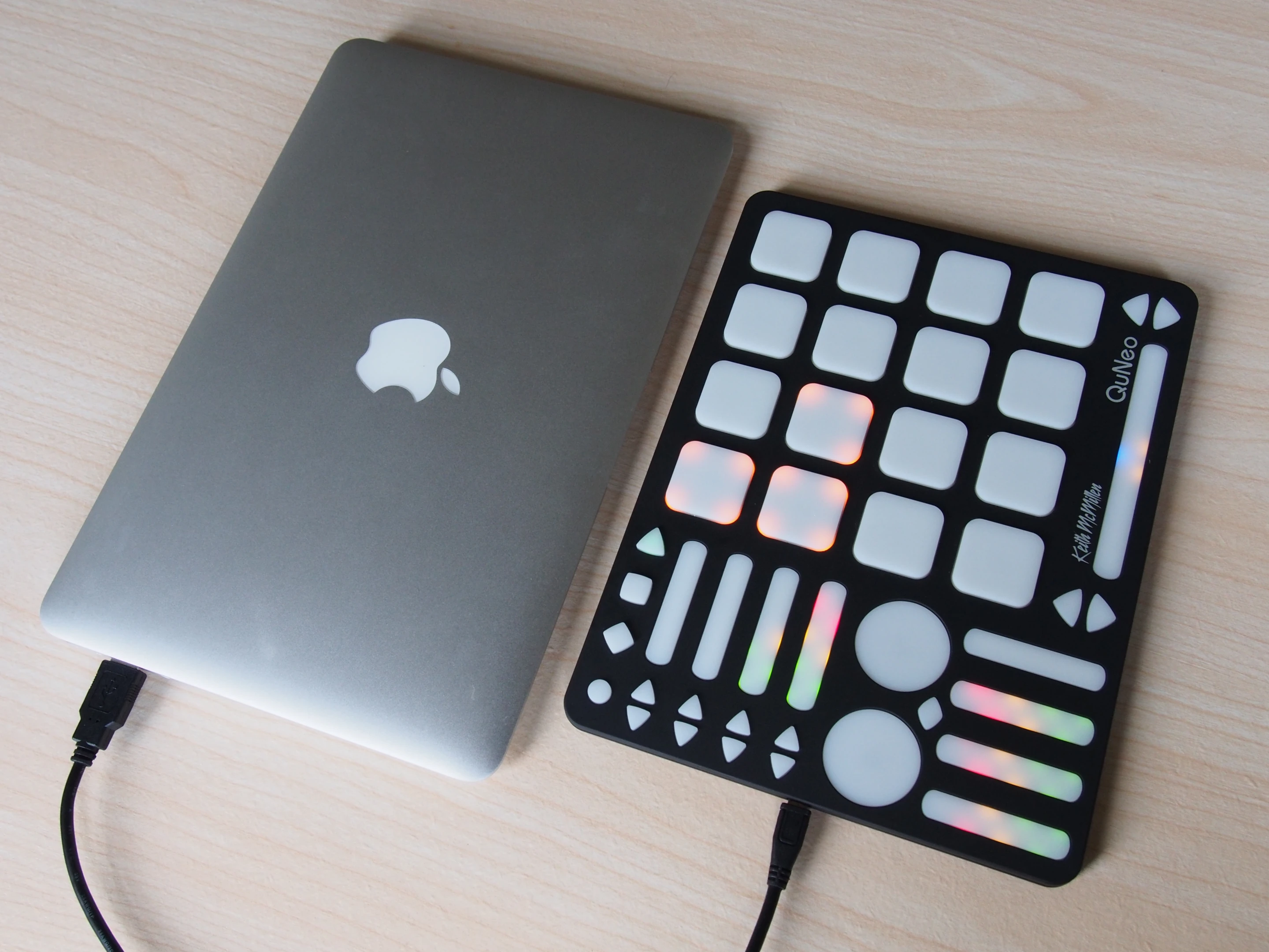 The QuNeo with a MacBook Air 11-inch
