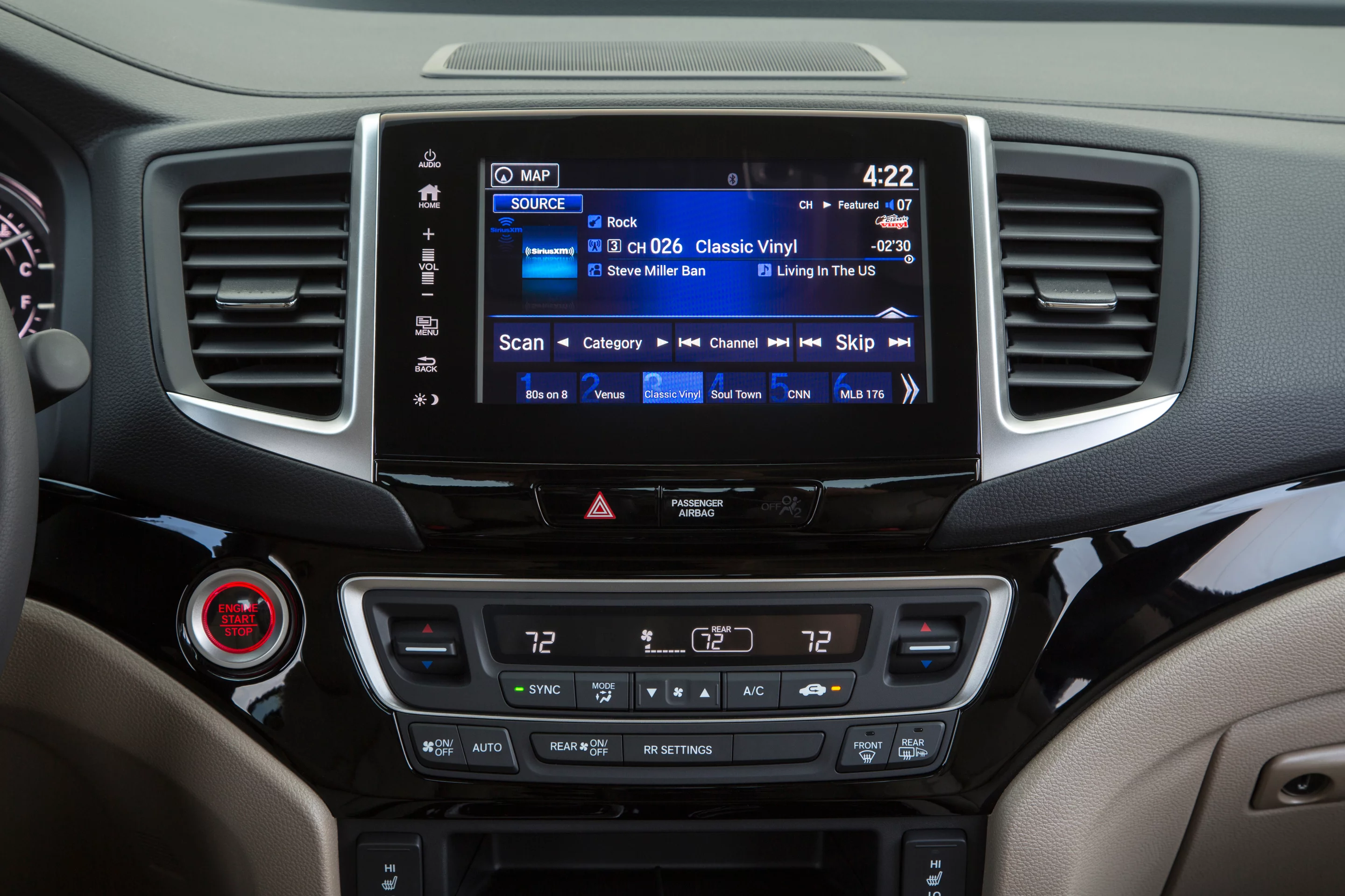 The infotainment in the 2017 Honda Ridgeline is well done, but the lack of knobs for volume and tuning can be a bit tedious