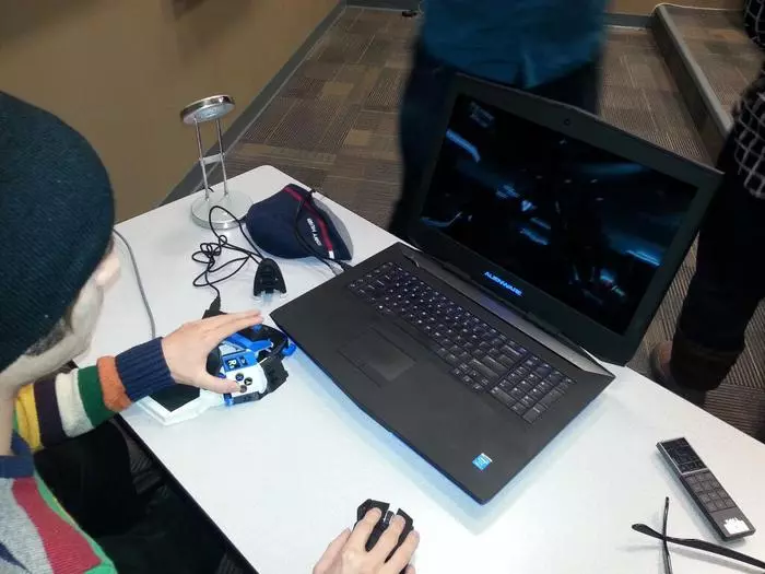 Sinister works in conjunction with a mouse