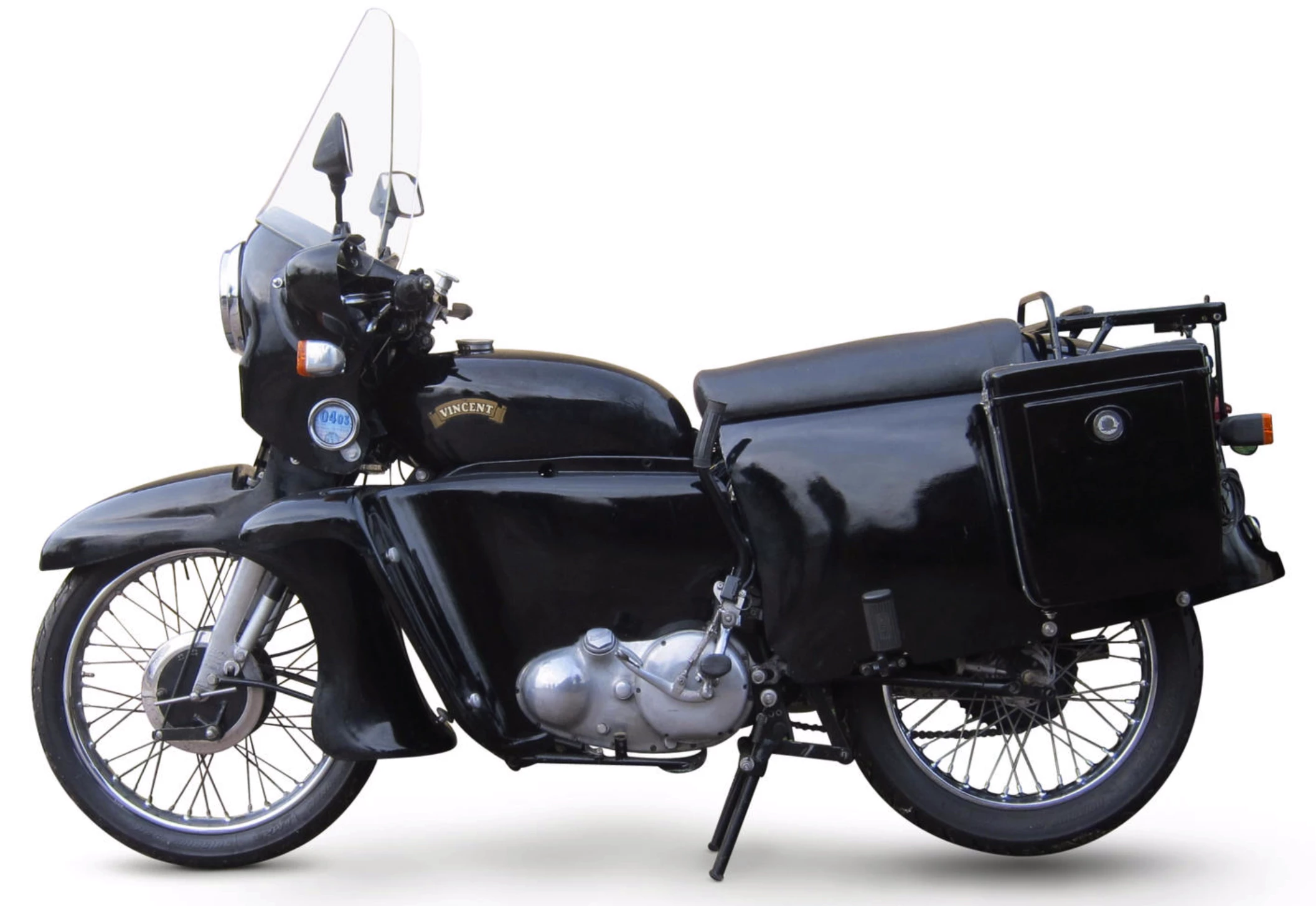 Still in the hands of its original owner, this Black Shadow with Prince bodywork had an engine rebuild 15 years ago and has been stored since 2003. The machine has been upgraded, boasting 12-volt alternator electrics, electronic ignition, flashing indicators, "crash" bars, panniers and modern mirrors. The machine has covered only a handful of miles in the last 20 years with a current odometer reading of 37,119 miles. Estimated to sell for between £40,000 and 50,000 ($59,000 - 73,000)Auction PageAuction Page