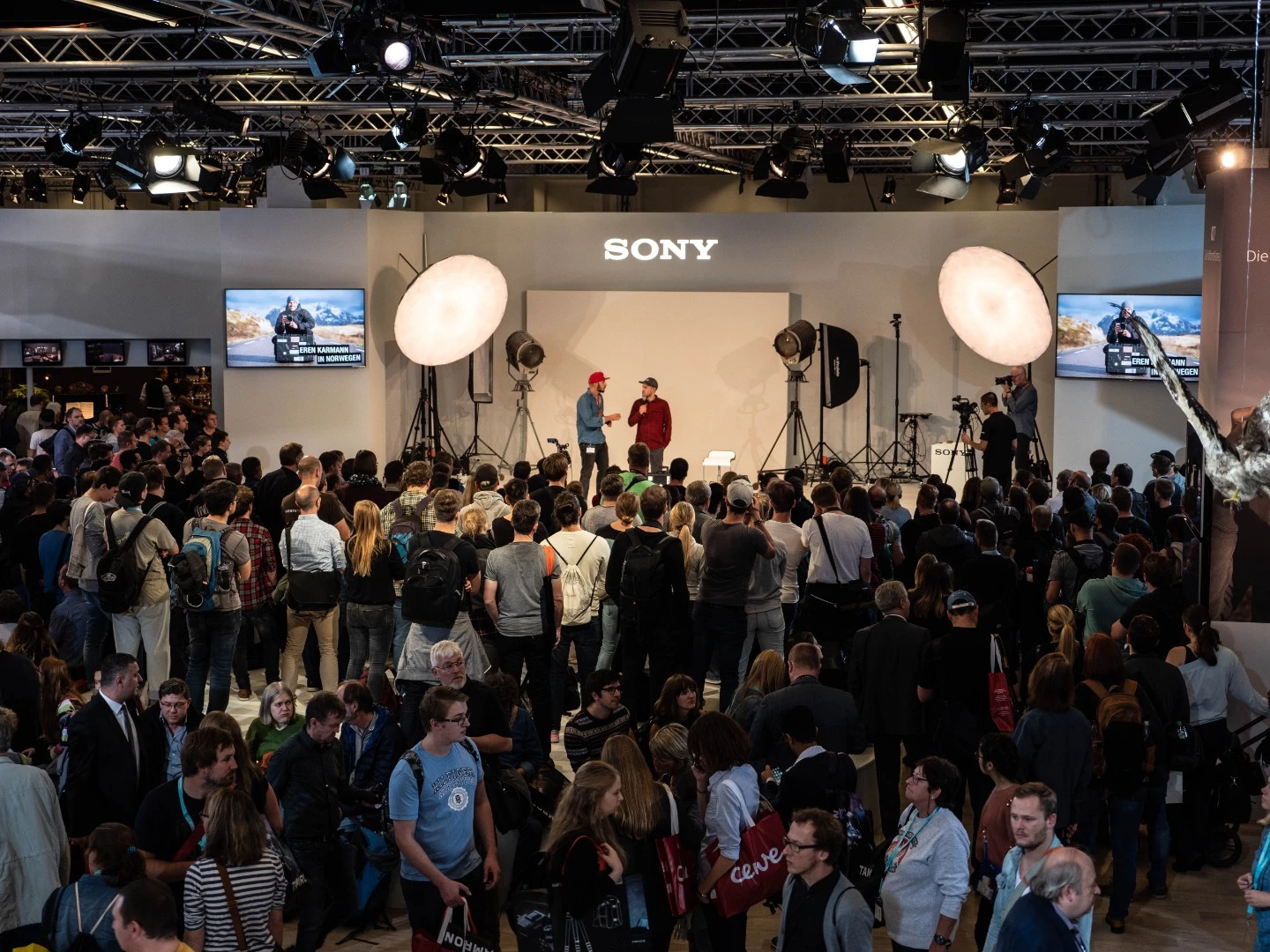 Presentations came thick and fast at the Sony stage