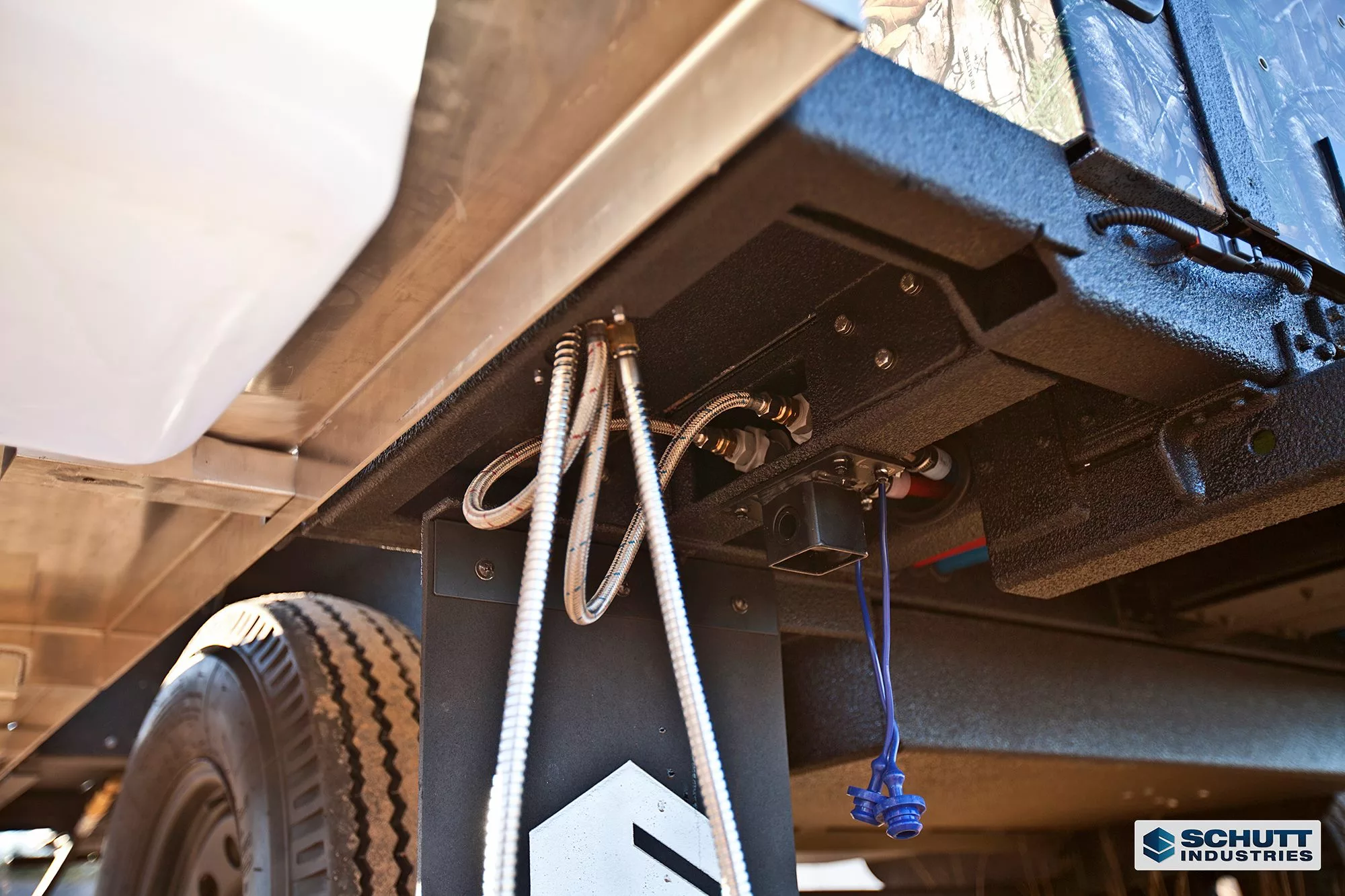 The Xventure trailers can be equipped with a full water system and heater