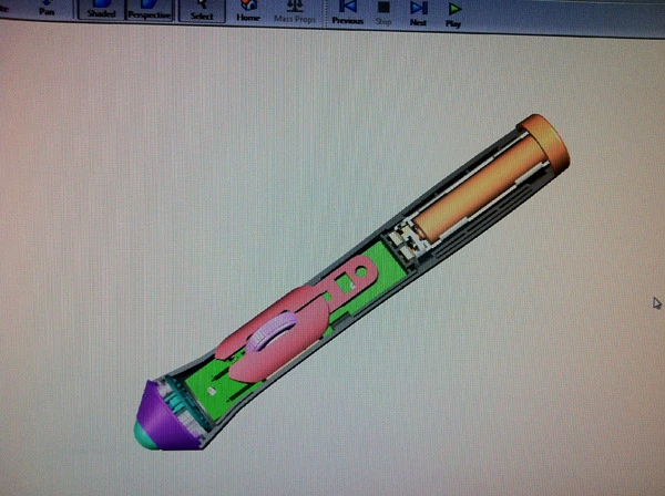 gStick taking shape in CAD 3D