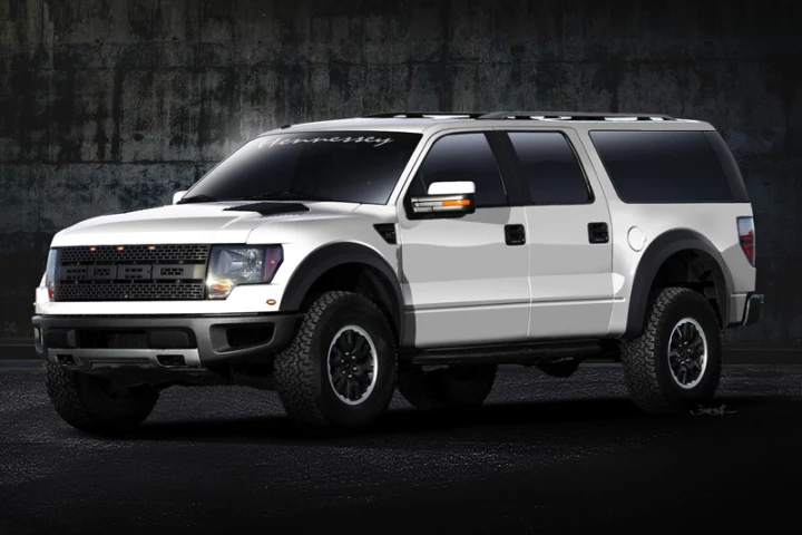 The Ford F-150 SVT Raptor turns SUV thanks to Hennessey