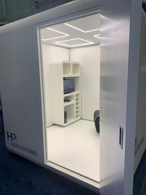 A peek inside one of the H3 Health Cubes