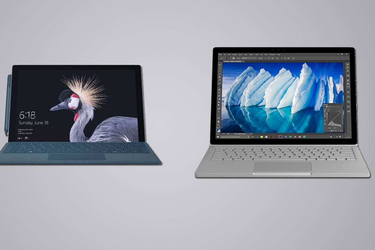 Microsoft Surface Pro (2017) vs. Surface Book