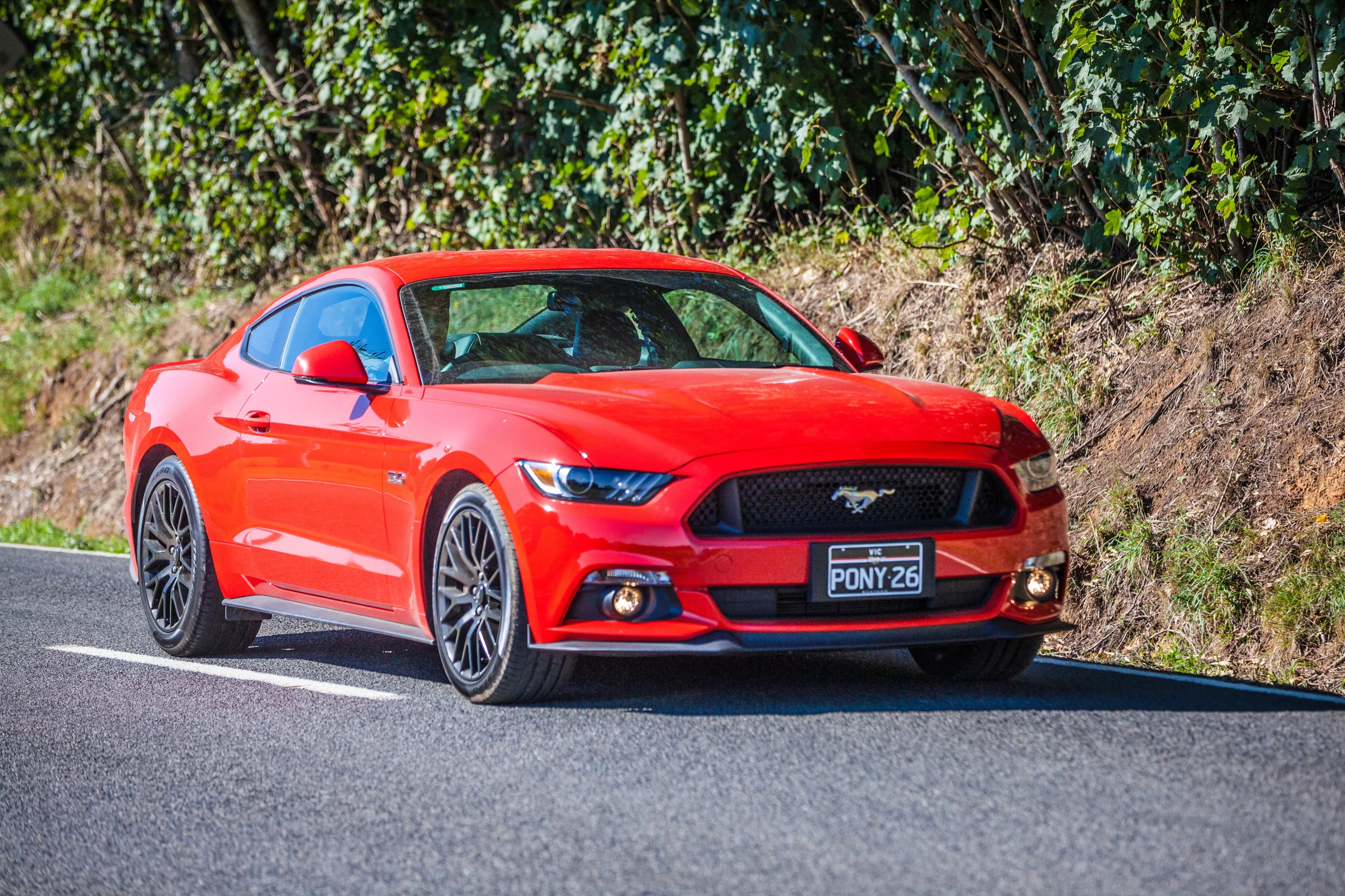 At almost 2 meters wide, the Mustang can feel a bit big for narrow country lanes