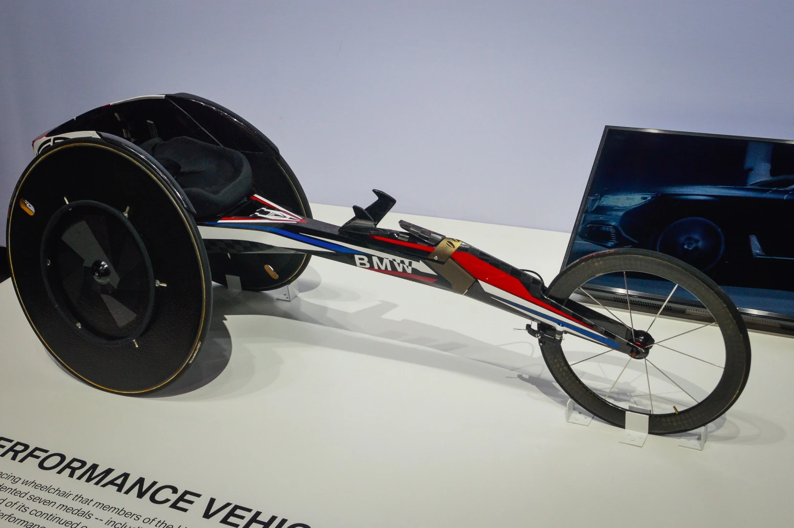 BMW racing wheelchair at the 2016 LA Auto Show