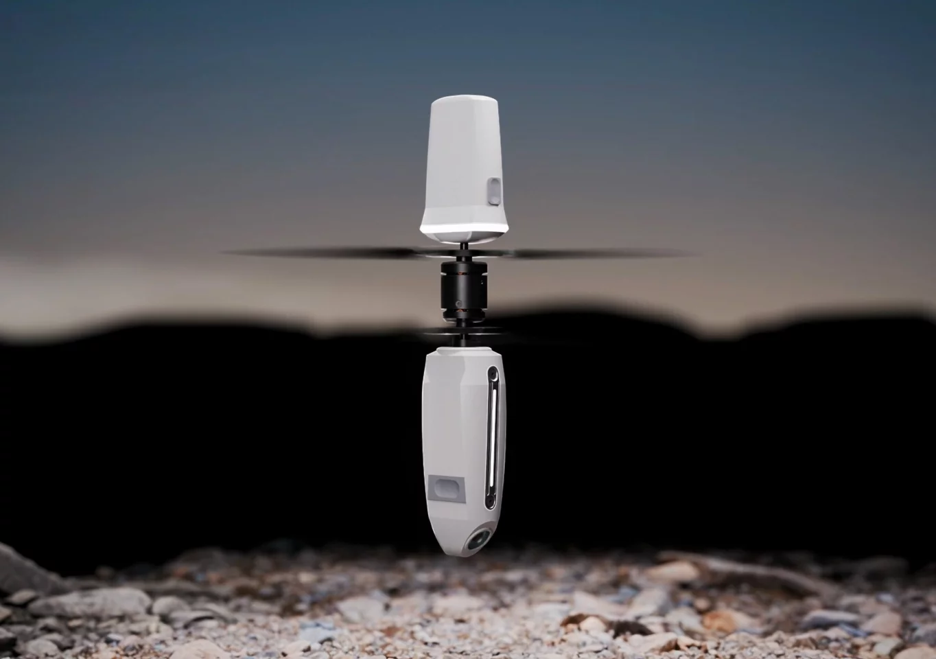 The Helius coaxial nano UAV is aimed at applications such as search and rescue missions, accident scene documentation, infrastructure inspection, site monitoring, and perimeter security