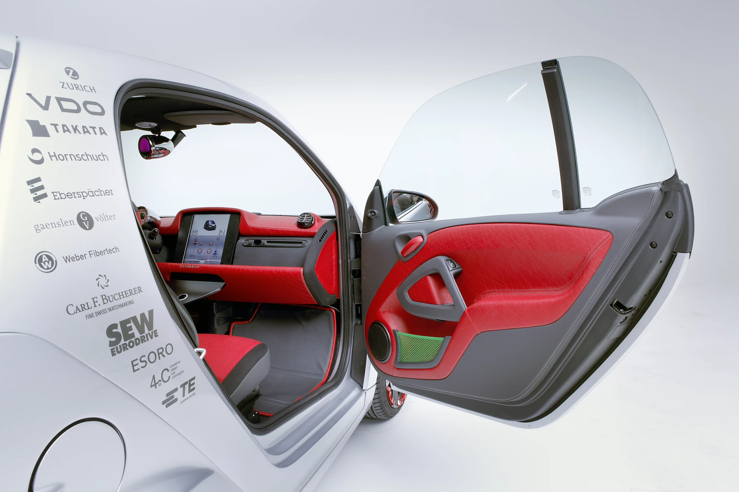The door panels are designed for strength and light weight