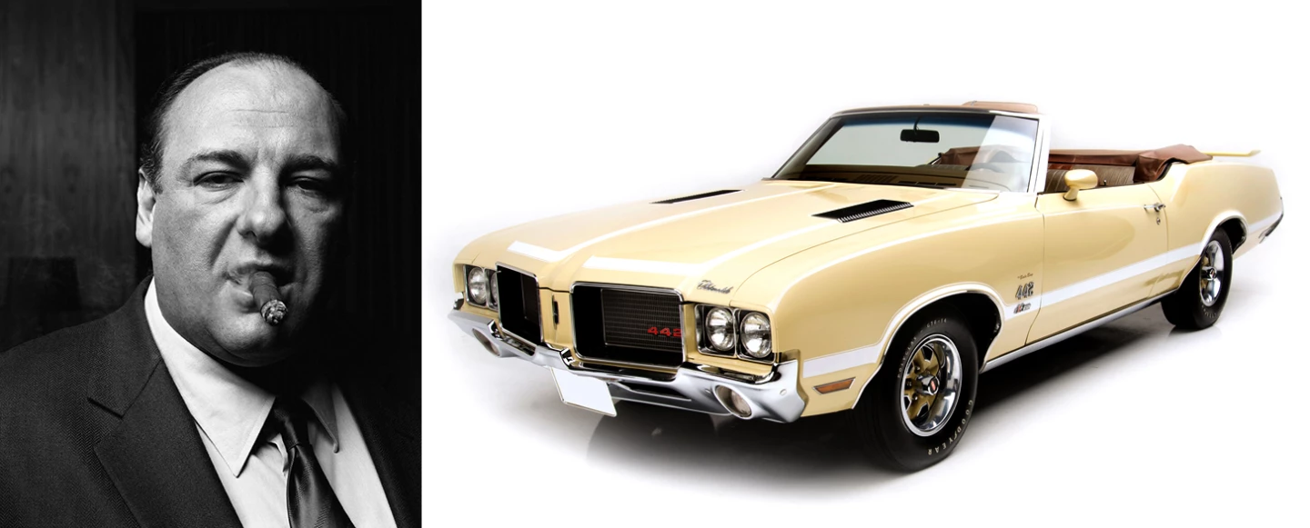 Best known for his role as crime boss Tony Soprano in The Sopranos television series, James Gandolfini has sold several cars at auction which demonstrate his popularity with much-higher-than-book-value prices, and as one of his personal cars this one might surprise. Known as the "Bada Bing", this customised 1972 Oldsmobile 442 Convertible was shipped to California as Gandolfini's personal wheels during the filming of The Sopranos. The car will sell without reserve, so ... another worth watching.