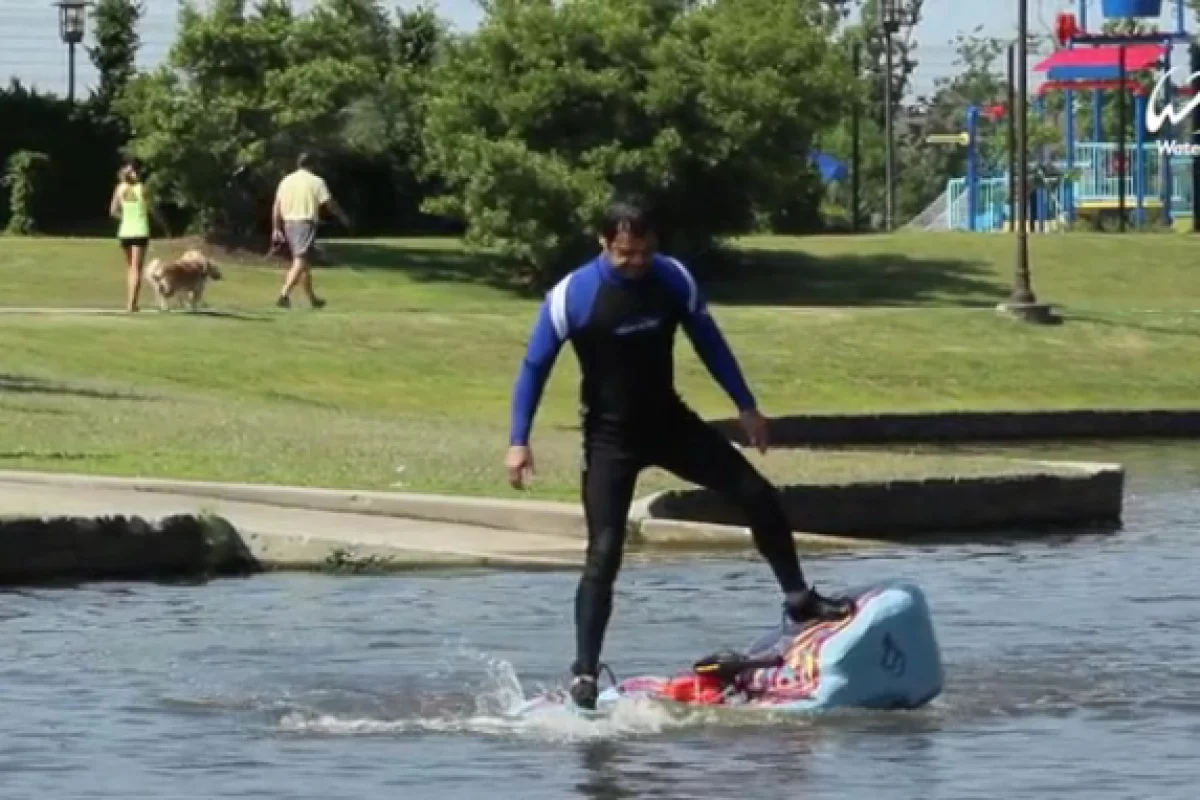 The WaterBlade in action