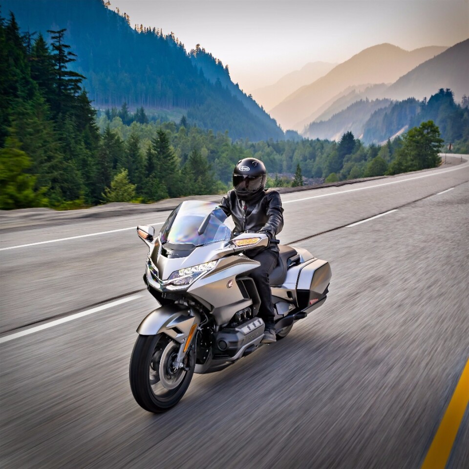The 2018 Honda GL 1800 Goldwing in action