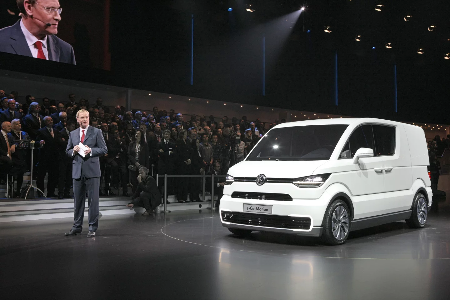 The e-Co-Motion concept from Volkswagen Commercial Vehicles is a zero-emission city delivery van