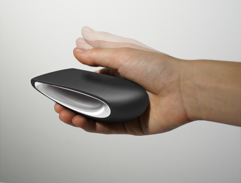 The technology detects and tracks thumb movement above the surface and translates it into software commands