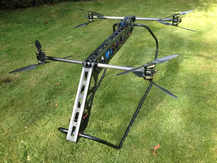 The UAS prototype airframe without wing coverings and outer skin