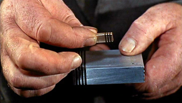 Bond's tracking device in the film Goldfinger (Image: Eon Productions/United Artists)