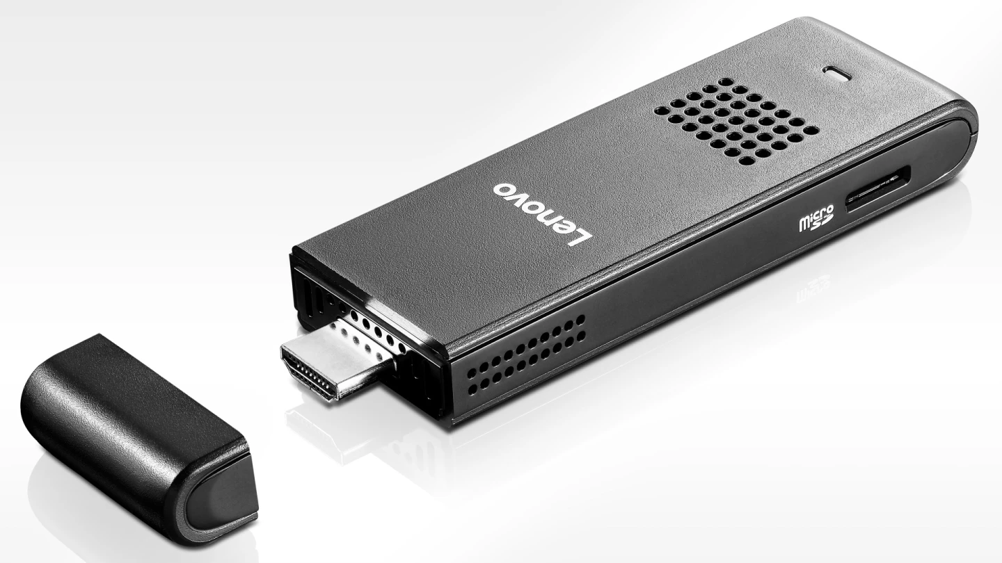 Of course, you're not going to find the most exciting hardware inside such a tiny chassis, but the Stick 300 doesn't do too badly, offering 2 GB of RAM and 32 GB of storage, while running on an Intel Atom Processor (Z3735F)
