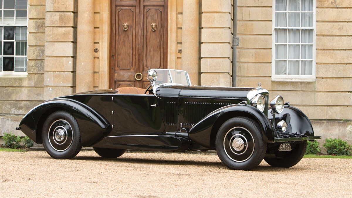 1931 Bentley 8-Litre Sports Coupe Cabriolet by Barker. Auctioneer's Estimate: US$3,750,000 - US$4,750,000. This car is powerful, beautiful, and absolutely unique - it is the only original two-passenger roadster built on an 8-Litre chassis. A one-off, bespoke “boattail” design by Barker, with authenticity verified by vintage Bentley authority Clare Hay. Official Auction Description and Images