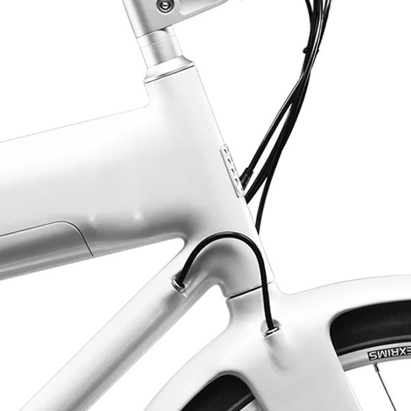 Wiring and cables are routed internally for a cleaner look and ride